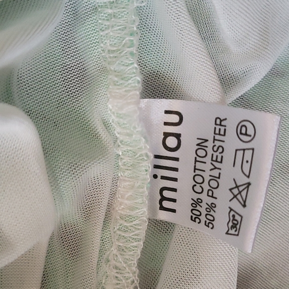 MILLAU MINT GREEN DRESS - Picture 4 of 11